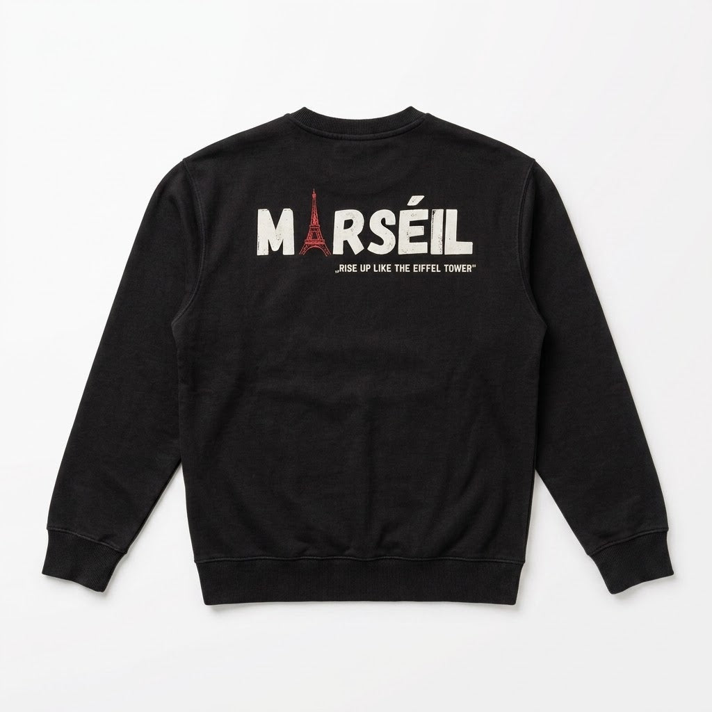MARSÉIL Crewneck „RISE UP LIKE THE EIFFEL TOWER"